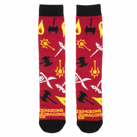 Dungeons and Dragons Assorted 6-Pack Crew Socks